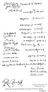 Signatures on Old Indian Deed